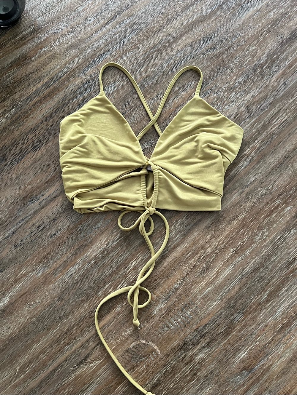 Luna B Green Crop Top